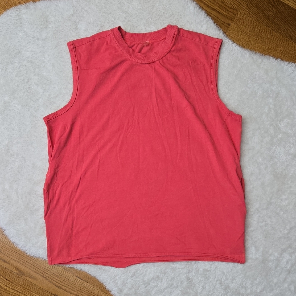 FP Movement Pink Oversized Tank Top Womens Small